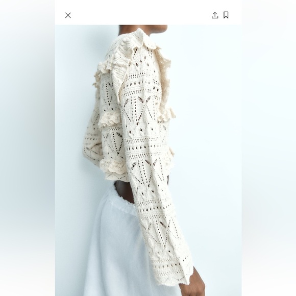 NWT Zara Knit Top - M - Picture 4 of 9